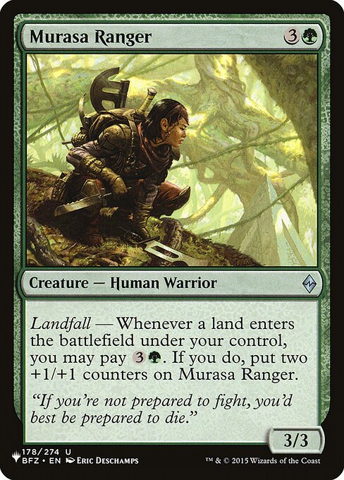 Murasa Ranger (BFZ-178) [The List]