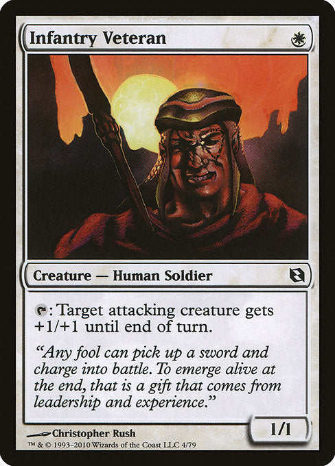 Infantry Veteran (4) [Duel Decks: Elspeth vs. Tezzeret]