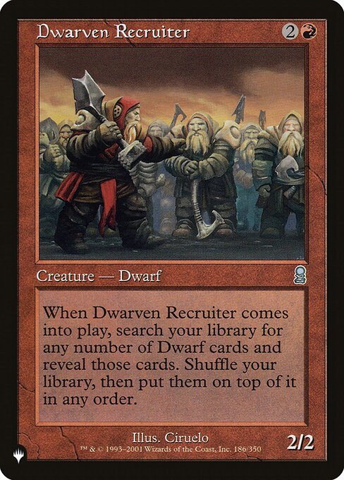 Dwarven Recruiter (ODY-186) [The List]