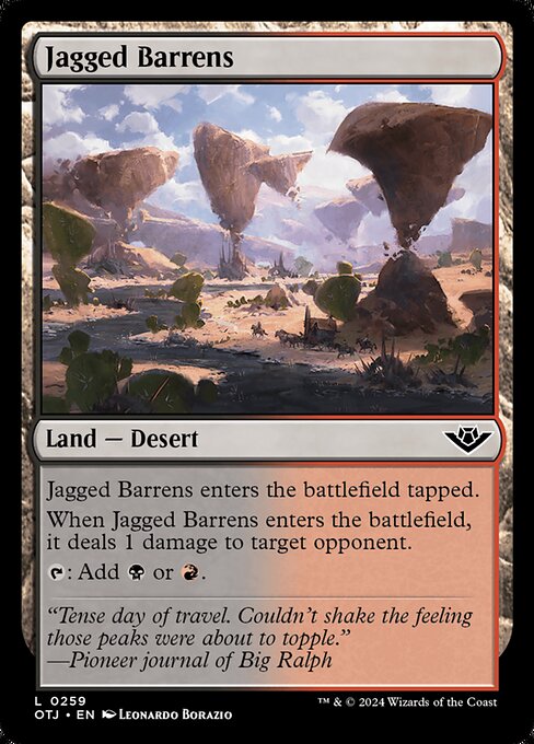 Jagged Barrens (259) [Outlaws of Thunder Junction]