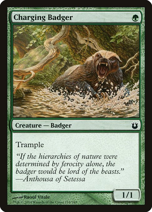 Charging Badger (118) [Born of the Gods]