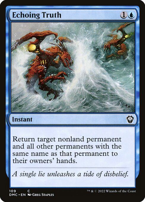 Echoing Truth (109) [Dominaria United Commander]