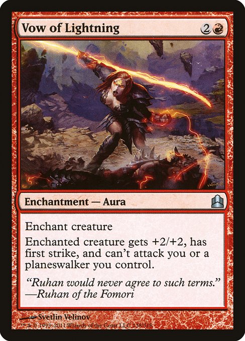 Vow of Lightning (138) [Commander 2011]