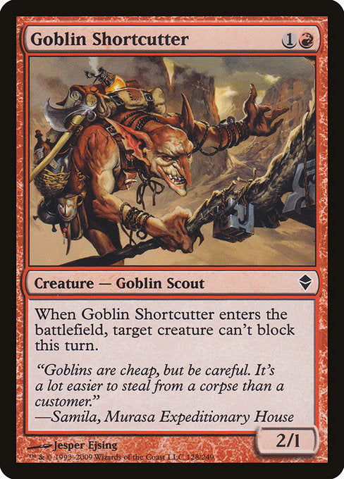 Goblin Shortcutter (128) [Zendikar]