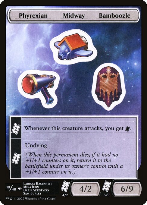 Phyrexian Midway Bamboozle (18) [Unfinity Sticker Sheets]