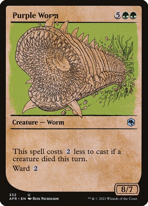 Purple Worm (332) [Adventures in the Forgotten Realms] [Showcase]