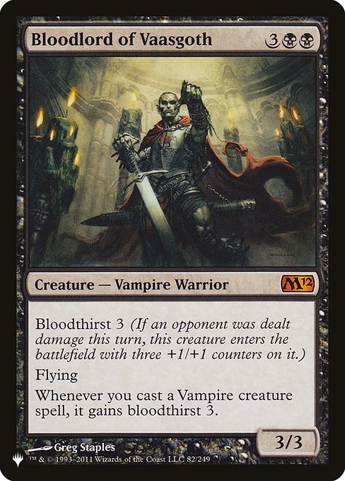 Bloodlord of Vaasgoth (M12-82) [The List]