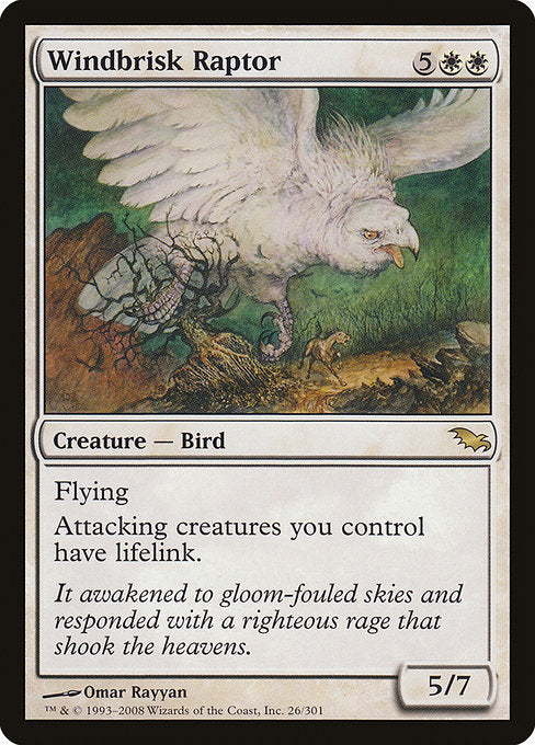 Windbrisk Raptor (26) [Shadowmoor]