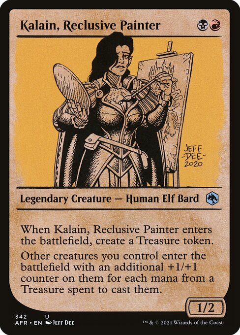 Kalain, Reclusive Painter (342) [Adventures in the Forgotten Realms] [Showcase]