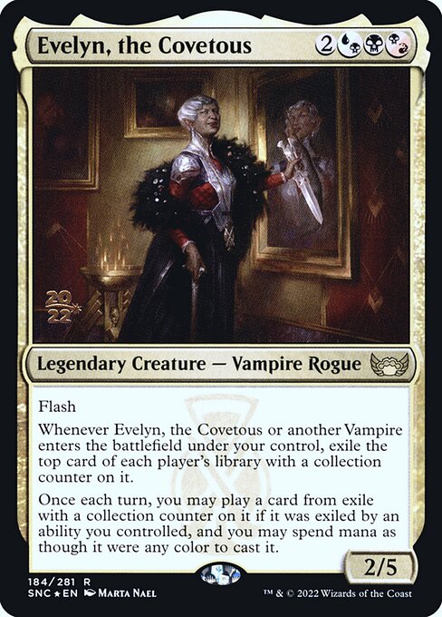 Evelyn, the Covetous (184s) [Streets of New Capenna Promos]