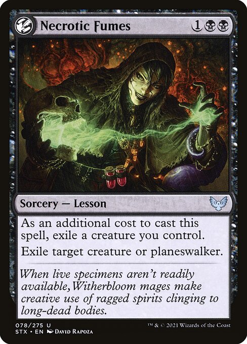 Necrotic Fumes (78) [Strixhaven: School of Mages]