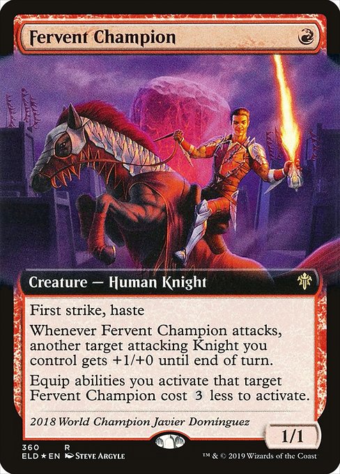 Fervent Champion (360) [Throne of Eldraine] [Extended Art]