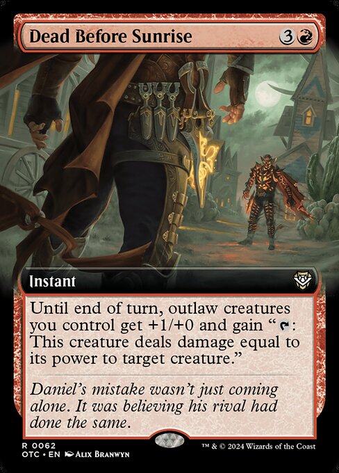 Dead Before Sunrise (62) [Outlaws of Thunder Junction Commander]