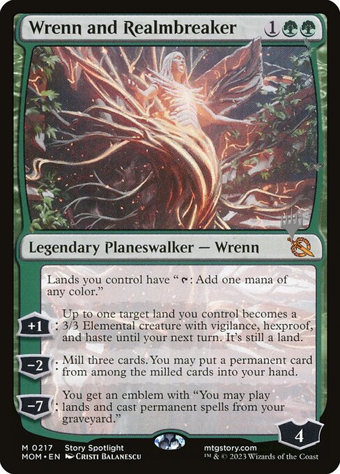Wrenn and Realmbreaker (217p) [March of the Machine Promos]