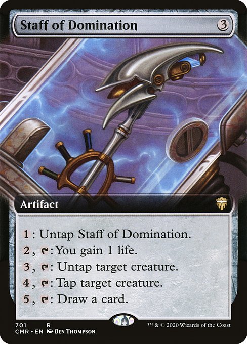 Staff of Domination (701) [Commander Legends] [Extended Art]