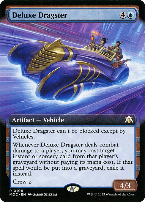 Deluxe Dragster (108) [March of the Machine Commander] [Extended Art]