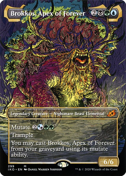 Brokkos, Apex of Forever (299) [Ikoria: Lair of Behemoths] [Showcase, Borderless]