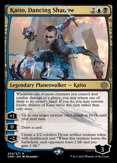 Kaito, Dancing Shadow (204p) [Phyrexia: All Will Be One Promos]