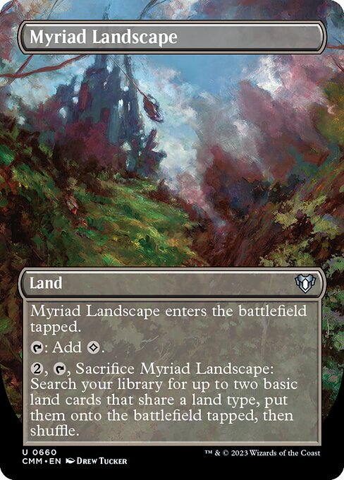 Myriad Landscape (660) [Commander Masters] [Borderless]