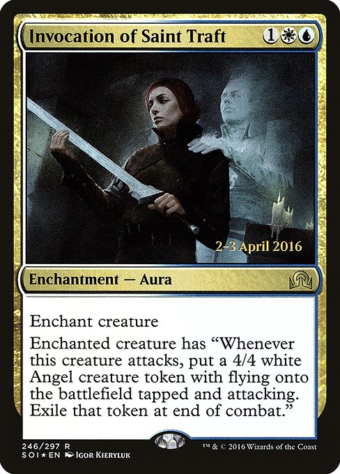 Invocation of Saint Traft (246s) [Shadows over Innistrad Promos]