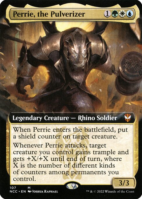 Perrie, the Pulverizer (107) [New Capenna Commander] [Extended Art]