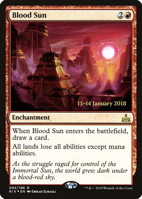 Blood Sun (92s) [Rivals of Ixalan Promos]