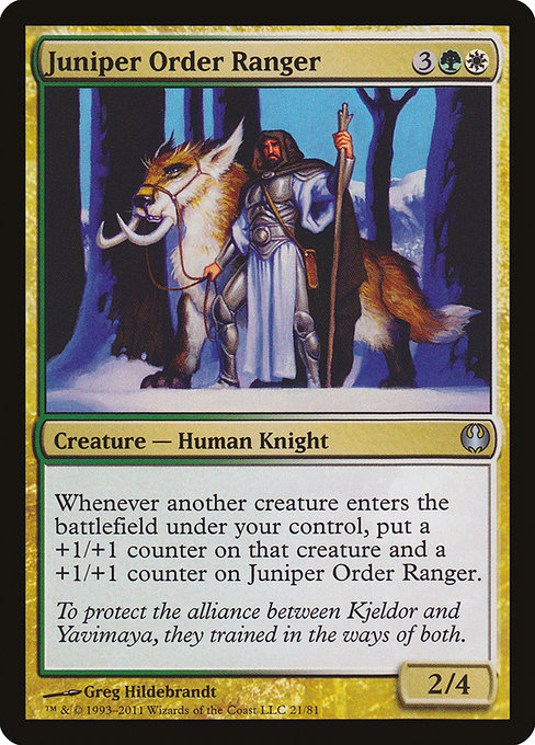 Juniper Order Ranger (21) [Duel Decks: Knights vs. Dragons]
