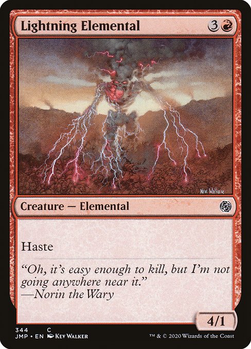 Lightning Elemental (344) [Jumpstart]