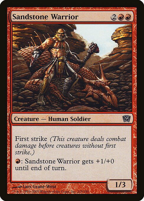 Sandstone Warrior (215★) [Ninth Edition]
