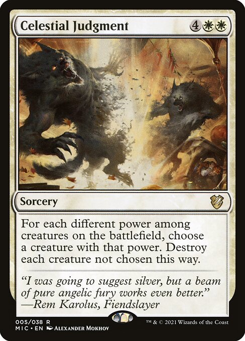 Celestial Judgment (5) [Midnight Hunt Commander]