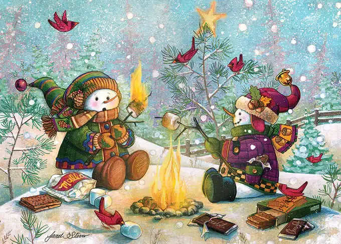 S'more Snowfall 35 Piece Tray Puzzle Cobble Hill image 0