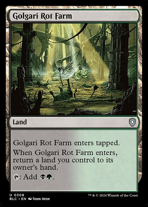 Golgari Rot Farm (308) [Bloomburrow Commander]