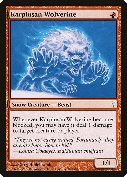 Karplusan Wolverine (87) [Coldsnap]