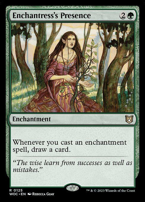 Enchantress's Presence (125) [Wilds of Eldraine Commander]