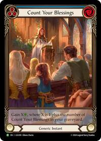 Count Your Blessings (Blue) - LGS359 (LGS359) [Flesh and Blood Promo Cards]