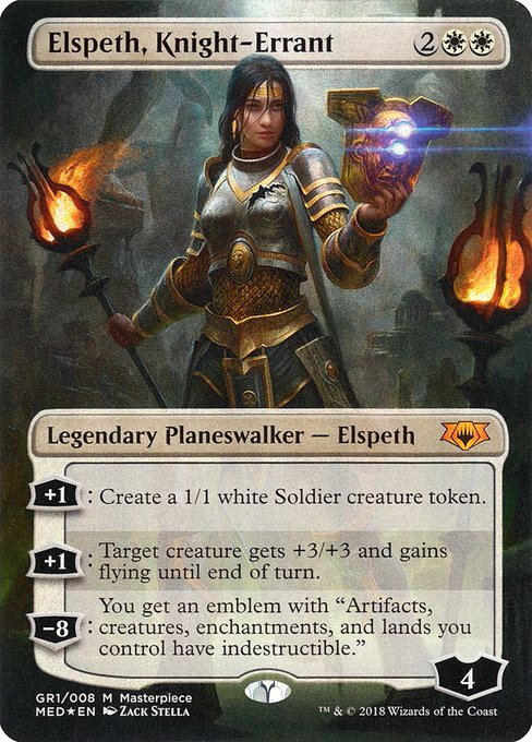 Elspeth, Knight-Errant (GR1) [Mythic Edition] [Borderless]
