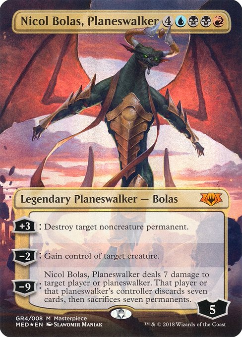 Nicol Bolas, Planeswalker (GR4) [Mythic Edition] [Borderless]