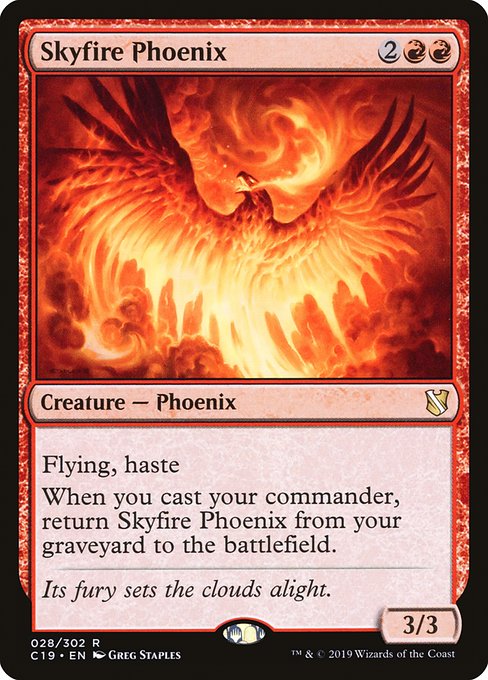 Skyfire Phoenix (28) [Commander 2019]