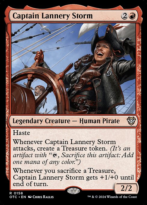 Captain Lannery Storm (158) [Outlaws of Thunder Junction Commander]