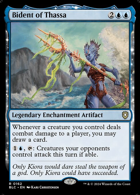 Bident of Thassa (162) [Bloomburrow Commander]