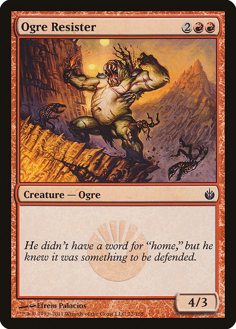 Ogre Resister (72) [Mirrodin Besieged]