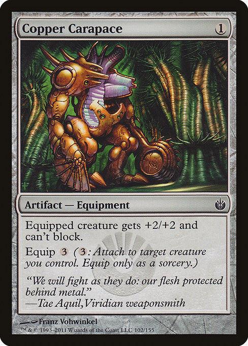 Copper Carapace (102) [Mirrodin Besieged]
