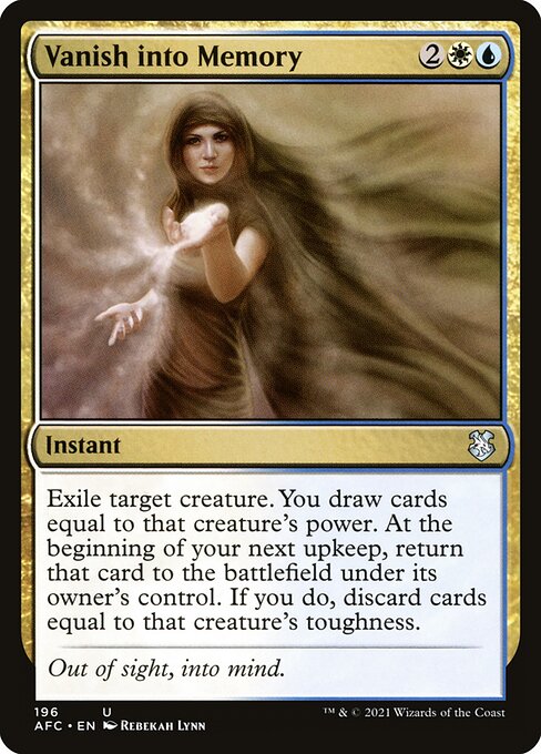 Vanish into Memory (196) [Forgotten Realms Commander]
