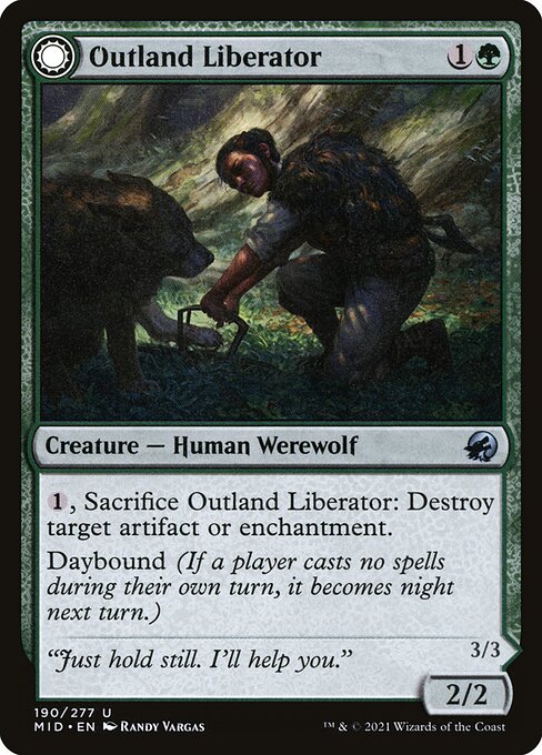 Outland Liberator // Frenzied Trapbreaker (190) [Innistrad: Midnight Hunt]