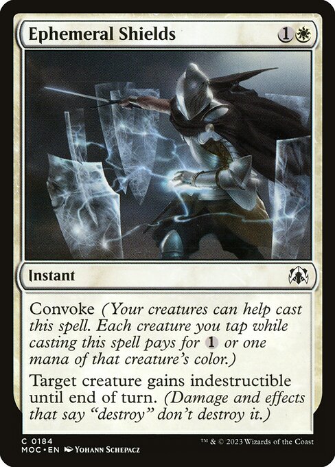 Ephemeral Shields (184) [March of the Machine Commander]