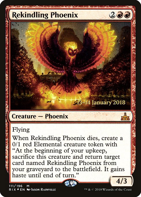 Rekindling Phoenix (111s) [Rivals of Ixalan Promos]