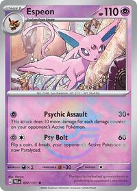 Espeon (Poke Ball Pattern) (033/131) [SV Prismatic Evolutions]