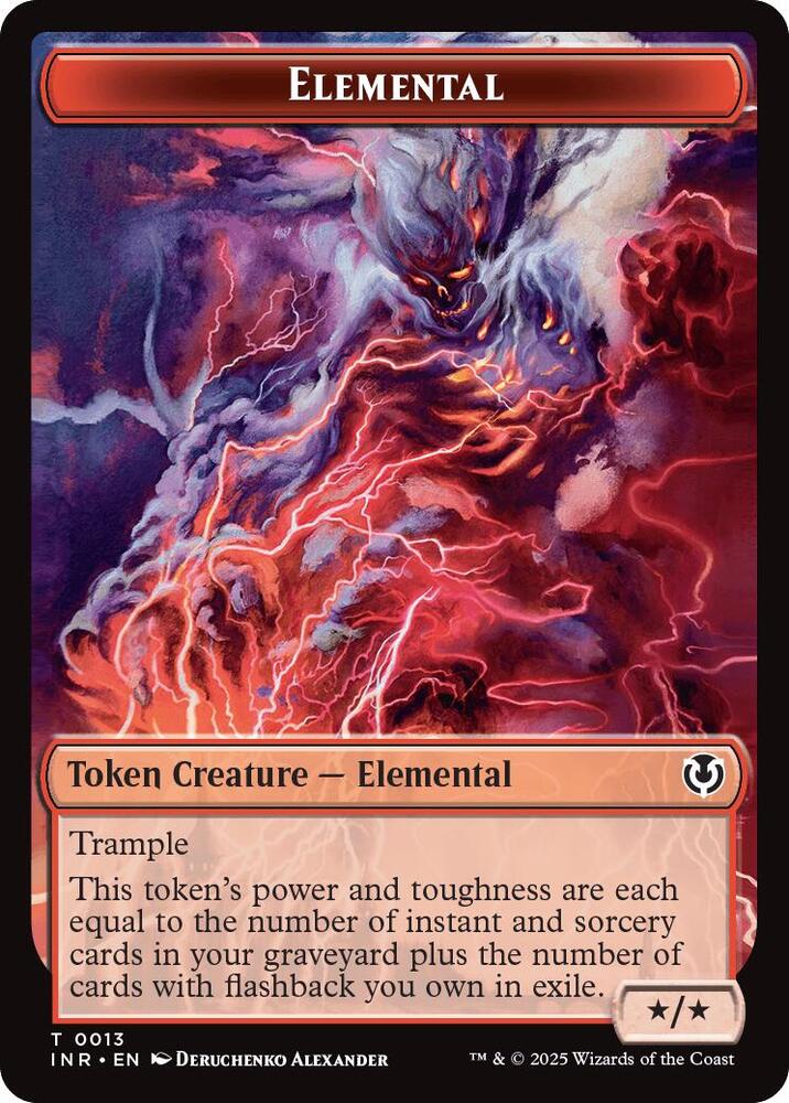 Elemental // Human (0014) Double-Sided Token (13 // 14) [Innistrad Remastered]