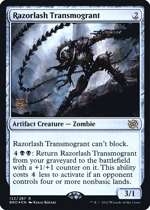 Razorlash Transmogrant (122s) [The Brothers' War Promos]