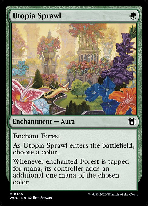 Utopia Sprawl (135) [Wilds of Eldraine Commander]